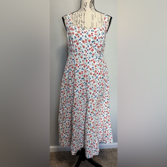 ๐ธ Floral-Print Fit & Flare Midi Dress โ Size XS  ๐ธ - Picture 5 of 16